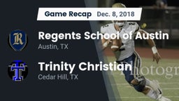 Recap: Regents School of Austin vs. Trinity Christian  2018