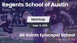 Matchup: Regents School vs. All Saints Episcopal School 2019