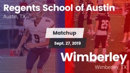 Matchup: Regents School vs. Wimberley  2019