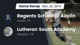 Recap: Regents School of Austin vs. Lutheran South Academy 2019