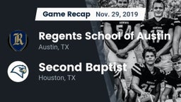 Recap: Regents School of Austin vs. Second Baptist  2019