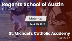Matchup: Regents School vs. St. Michael's Catholic Academy 2020