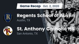 Recap: Regents School of Austin vs. St. Anthony Catholic HS 2020