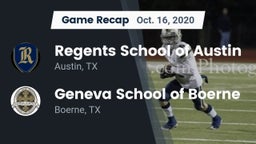 Recap: Regents School of Austin vs. Geneva School of Boerne 2020