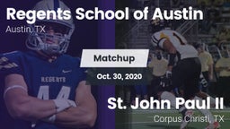 Matchup: Regents School vs. St. John Paul II  2020