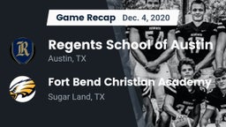 Recap: Regents School of Austin vs. Fort Bend Christian Academy 2020