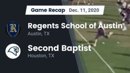 Recap: Regents School of Austin vs. Second Baptist  2020