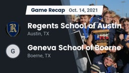 Recap: Regents School of Austin vs. Geneva School of Boerne 2021
