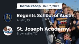 Recap: Regents School of Austin vs. St. Joseph Academy  2022