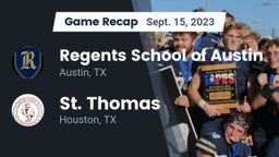 Recap: Regents School of Austin vs. St. Thomas  2023