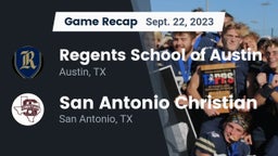 Recap: Regents School of Austin vs. San Antonio Christian  2023