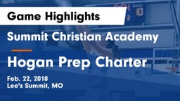 Summit Christian Academy vs Hogan Prep Charter  Game Highlights - Feb. 22, 2018