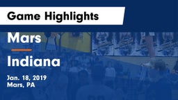 Mars  vs Indiana  Game Highlights - Jan. 18, 2019