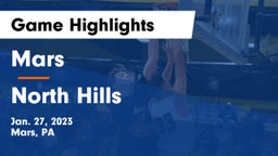 Mars  vs North Hills  Game Highlights - Jan. 27, 2023