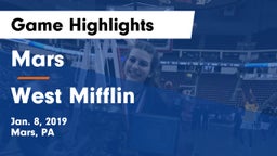 Mars  vs West Mifflin  Game Highlights - Jan. 8, 2019