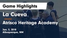 La Cueva vs Atrisco Heritage Academy  Game Highlights - Jan. 3, 2018