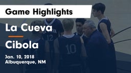 La Cueva vs Cibola  Game Highlights - Jan. 10, 2018