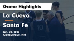 La Cueva vs Santa Fe  Game Highlights - Jan. 20, 2018