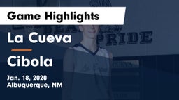 La Cueva  vs Cibola  Game Highlights - Jan. 18, 2020