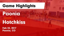 Paonia  vs Hotchkiss Game Highlights - Feb 24, 2017