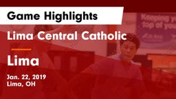 Lima Central Catholic  vs Lima  Game Highlights - Jan. 22, 2019