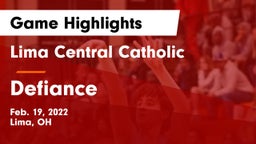 Lima Central Catholic  vs Defiance  Game Highlights - Feb. 19, 2022