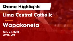 Lima Central Catholic  vs Wapakoneta  Game Highlights - Jan. 24, 2023