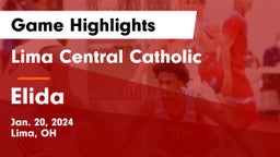 Lima Central Catholic  vs Elida  Game Highlights - Jan. 20, 2024