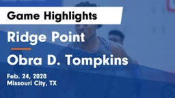 Ridge Point  vs Obra D. Tompkins  Game Highlights - Feb. 24, 2020