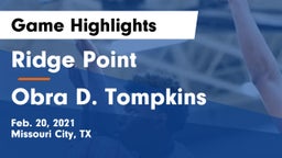 Ridge Point  vs Obra D. Tompkins  Game Highlights - Feb. 20, 2021