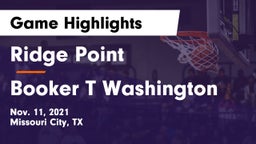 Ridge Point  vs Booker T Washington  Game Highlights - Nov. 11, 2021