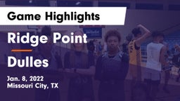 Ridge Point  vs Dulles  Game Highlights - Jan. 8, 2022