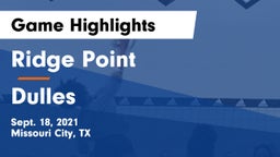 Ridge Point  vs Dulles  Game Highlights - Sept. 18, 2021