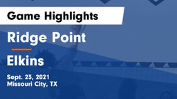 Ridge Point  vs Elkins  Game Highlights - Sept. 23, 2021
