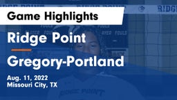 Ridge Point  vs Gregory-Portland  Game Highlights - Aug. 11, 2022