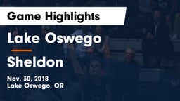 Lake Oswego  vs Sheldon  Game Highlights - Nov. 30, 2018