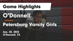 O'Donnell  vs Petersburg Varsity Girls Game Highlights - Jan. 28, 2022