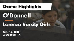 O'Donnell  vs Lorenzo Varsity Girls Game Highlights - Jan. 13, 2023