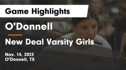 O'Donnell  vs New Deal Varsity Girls Game Highlights - Nov. 14, 2023