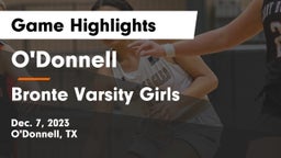 O'Donnell  vs Bronte Varsity Girls  Game Highlights - Dec. 7, 2023