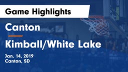 Canton  vs Kimball/White Lake  Game Highlights - Jan. 14, 2019
