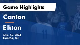 Canton  vs Elkton  Game Highlights - Jan. 16, 2024