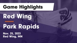Red Wing  vs Park Rapids Game Highlights - Nov. 25, 2023