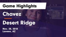 Chavez  vs Desert Ridge Game Highlights - Nov. 28, 2018