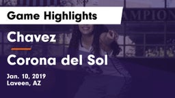 Chavez  vs Corona del Sol Game Highlights - Jan. 10, 2019