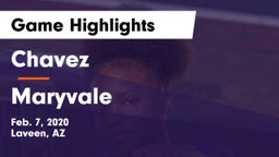 Chavez  vs Maryvale  Game Highlights - Feb. 7, 2020