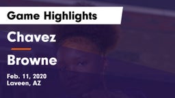 Chavez  vs Browne  Game Highlights - Feb. 11, 2020