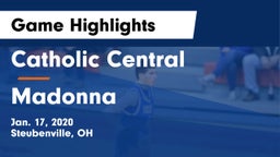 Catholic Central  vs Madonna  Game Highlights - Jan. 17, 2020