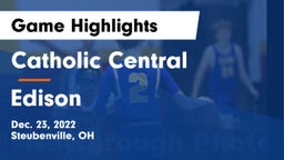 Catholic Central  vs Edison  Game Highlights - Dec. 23, 2022
