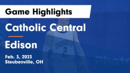Catholic Central  vs Edison  Game Highlights - Feb. 3, 2023